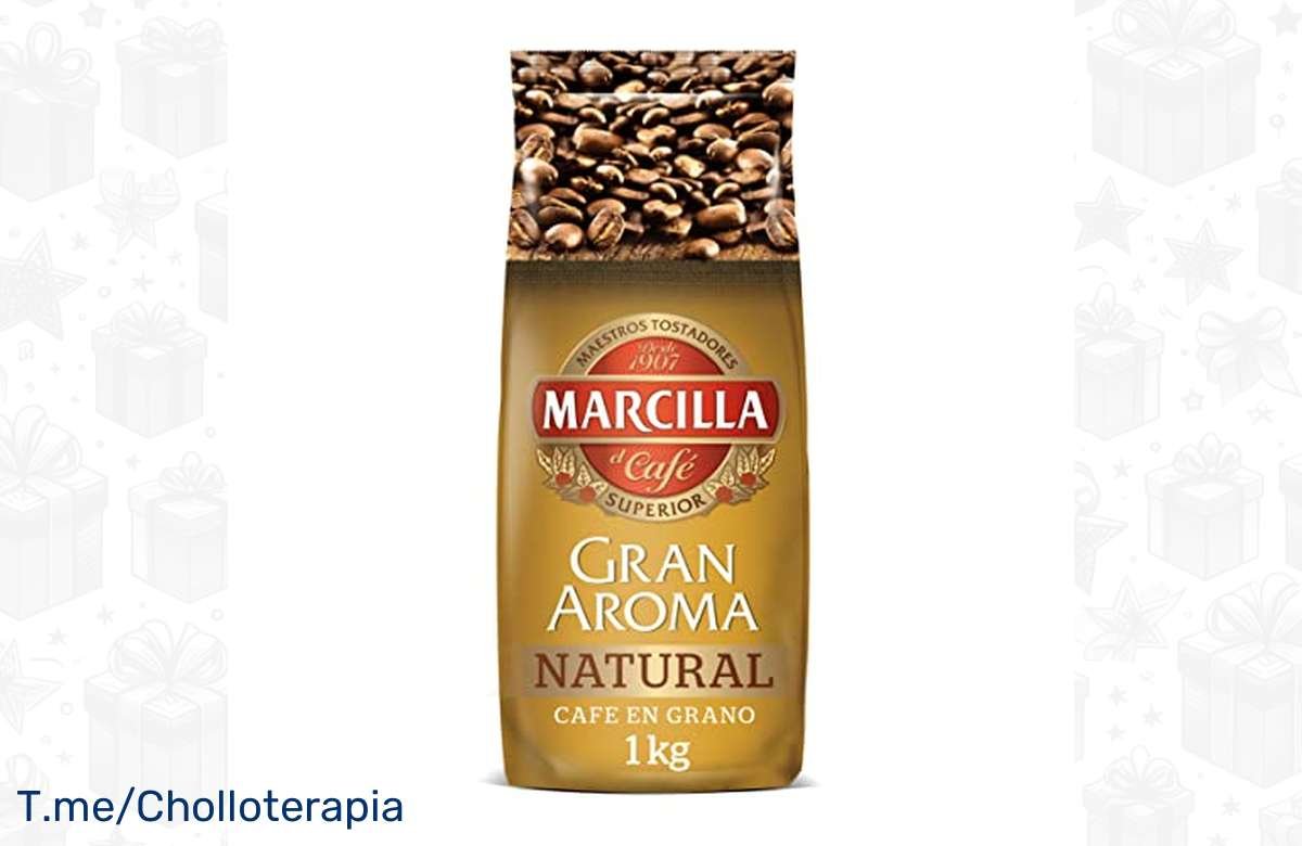 ¡Aprovecha este ofertón! Café Natural En Grano Marcilla 1 kg a precio de ganga.