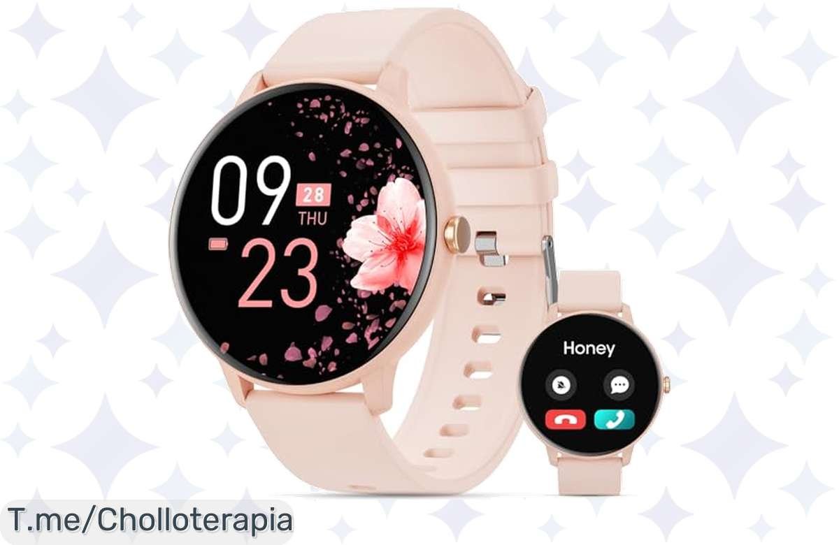 ¡Aprovecha ya! Reloj inteligente con llamada Bluetooth al 70% off