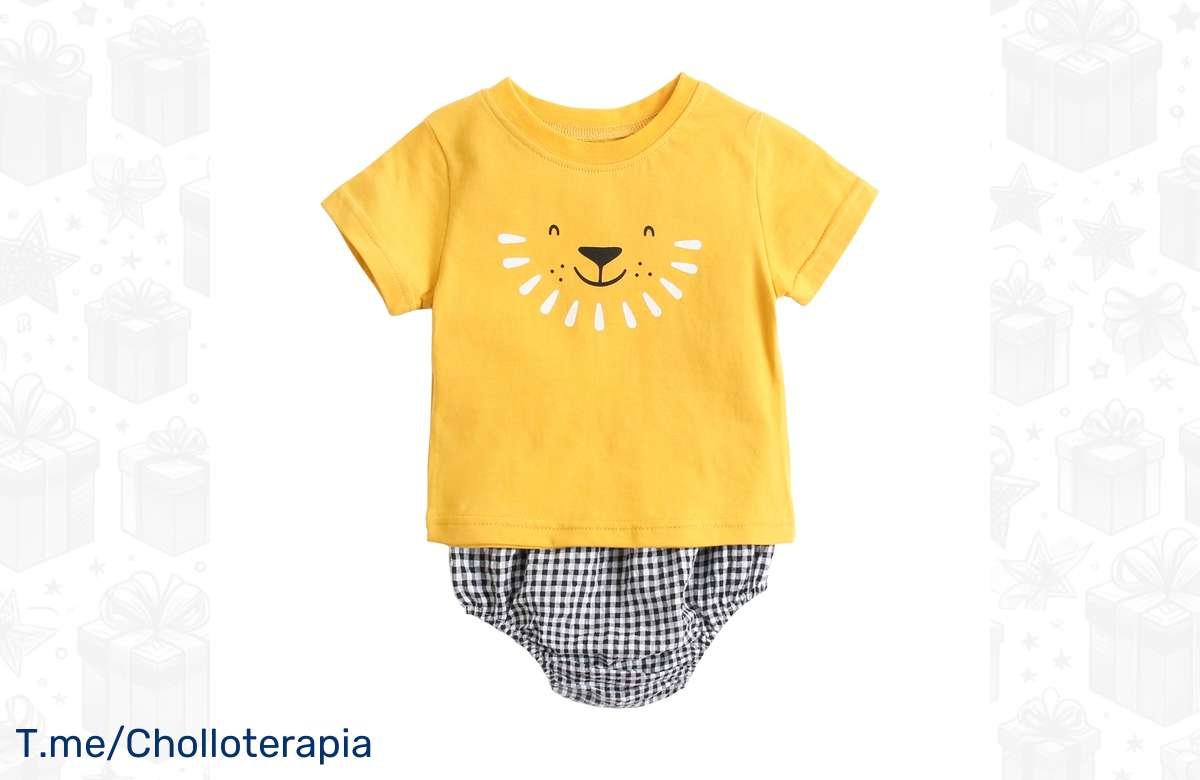 ¡Arrasa con el descuento en Conjunto de Ropa de Bebé Sanlutoz! ¡Compra ya para tu pequeñín!