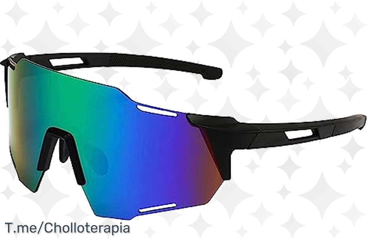 ¡Arrasa en tu ruta con descuento épico en gafas de ciclismo UV 400! ¡Elige tu color y a rodar!