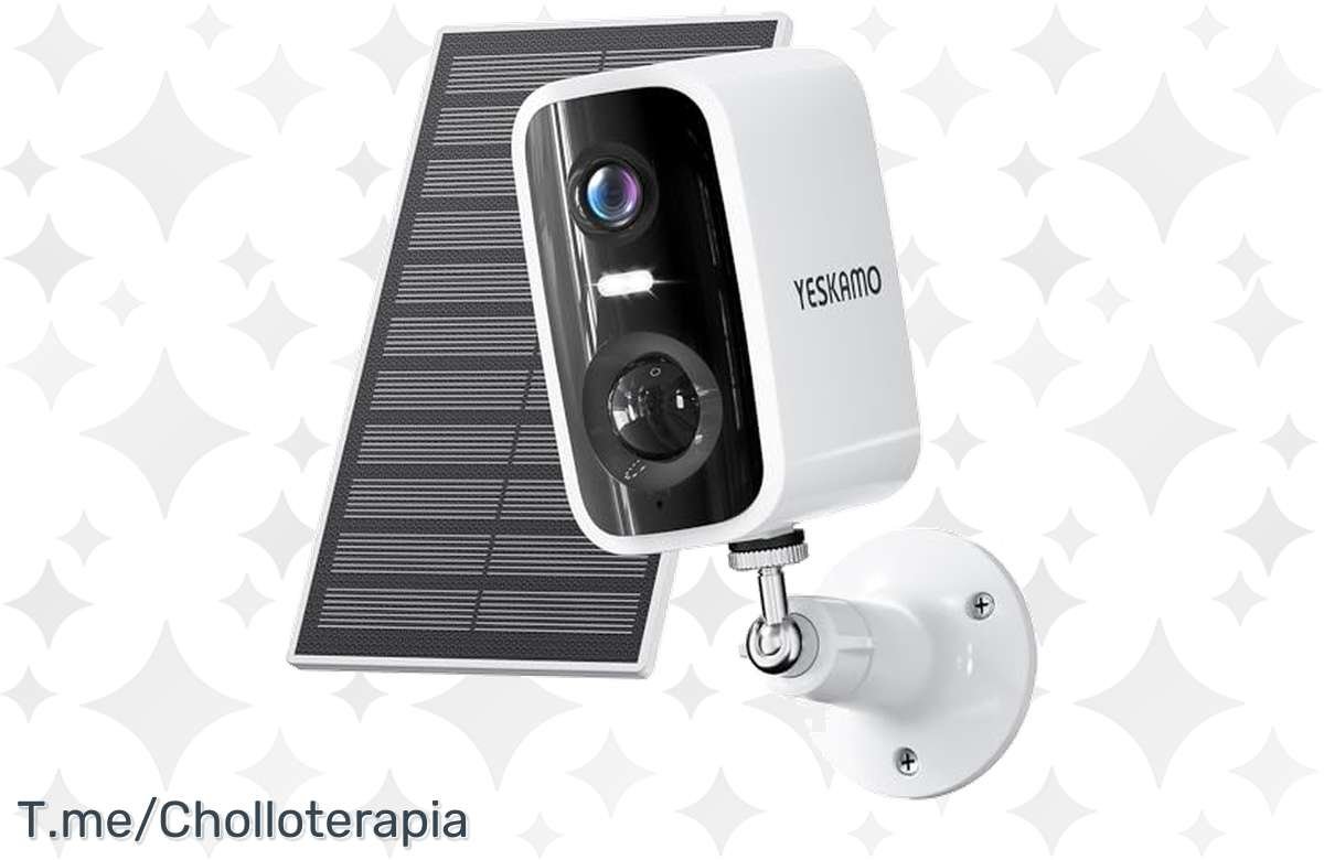 ¡Asegura tu casa con esta cámara solar sin cables! ¡No dejes pasar esta oportunidad!