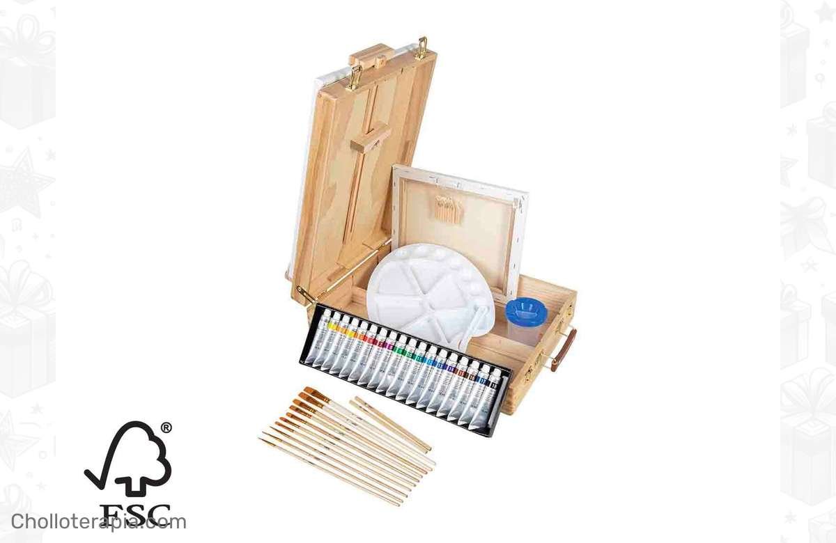 ¡Atrapa tu maletín de pintura con caballete y convierte tus ideas en arte!