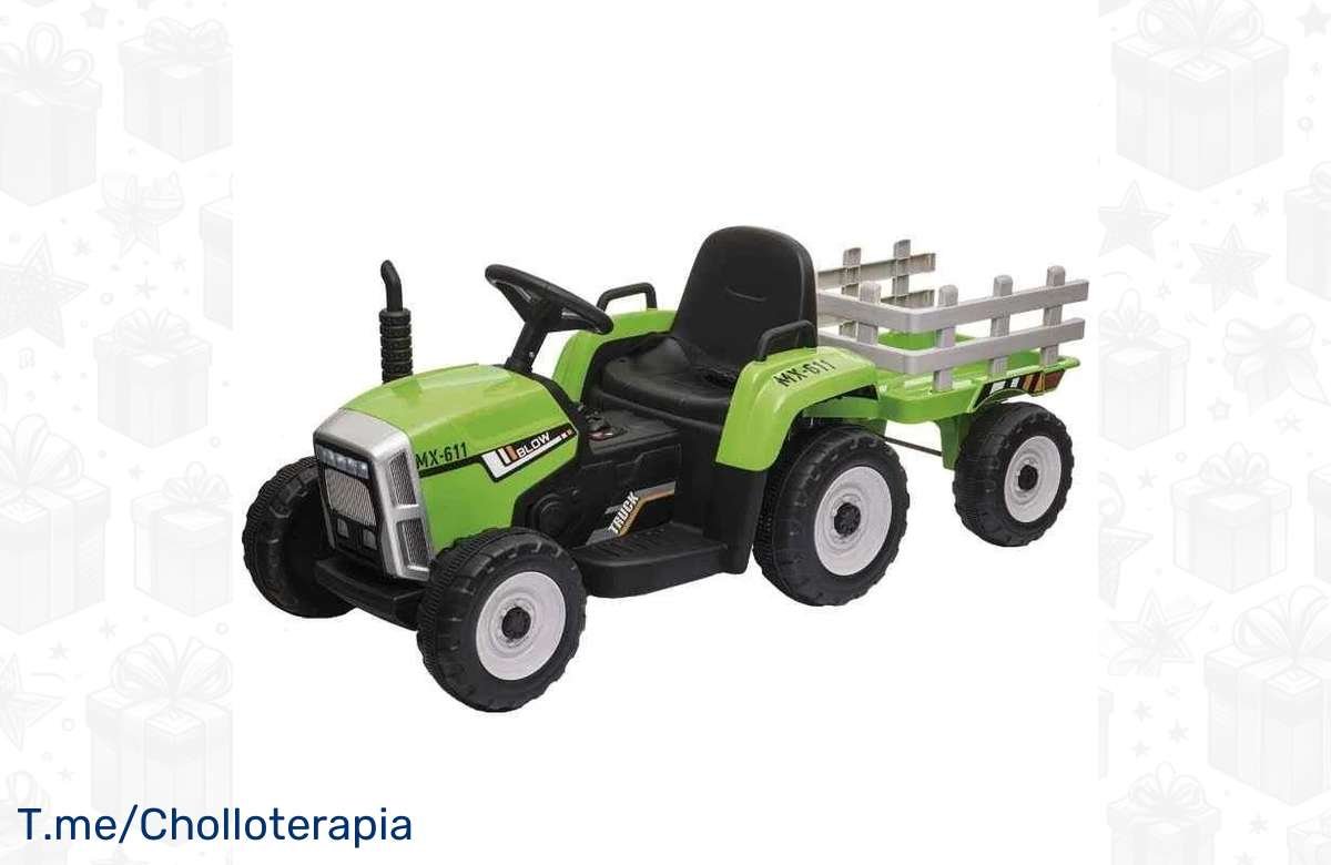 ¡Aventura garantizada con el tractor eléctrico infantil Blow! ¡No te lo pierdas!