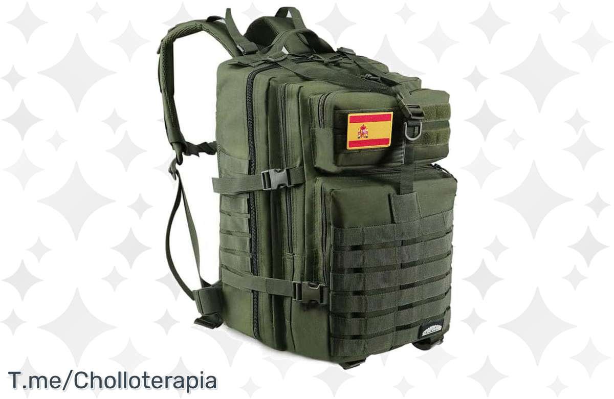 ¡Aventúrate con la mochila táctica de 50L impermeable!