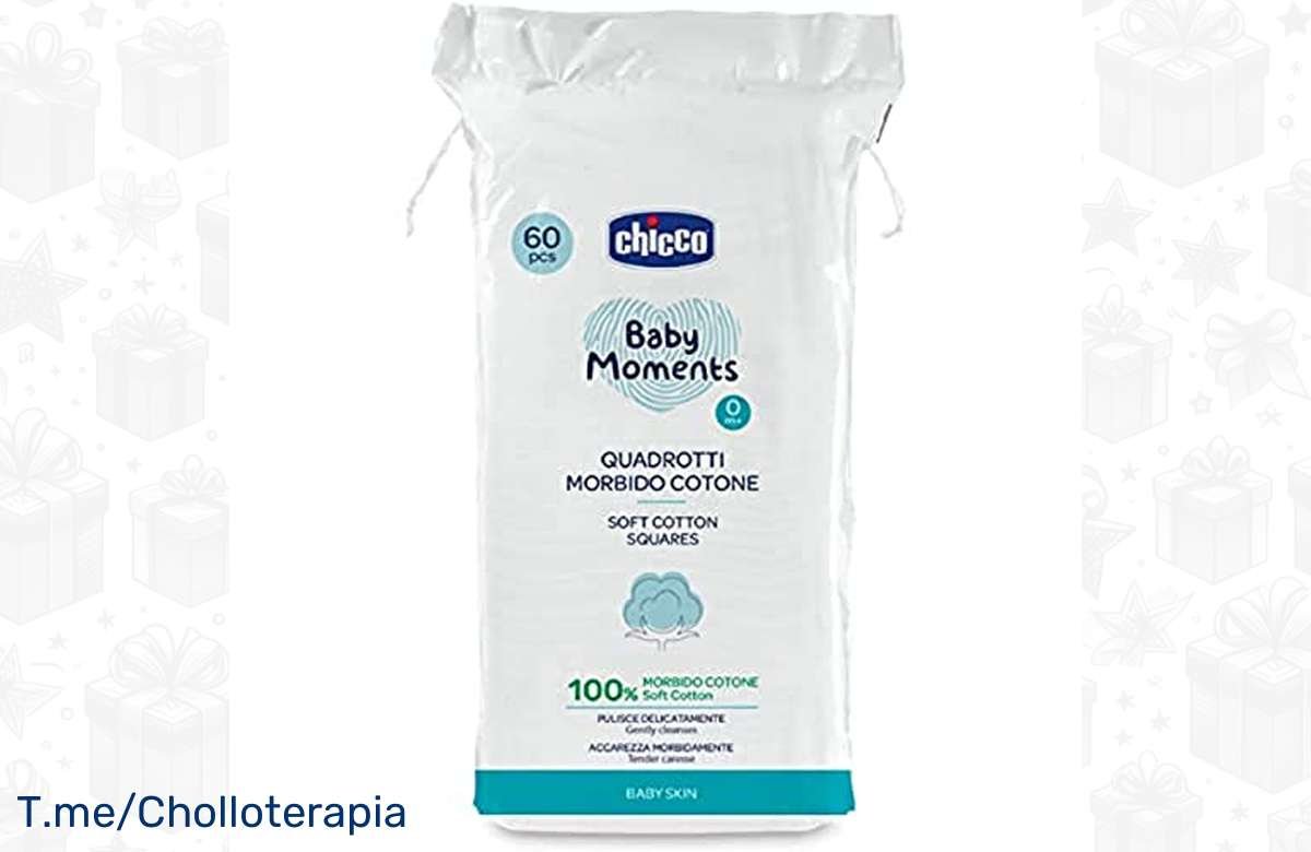 ¡Bebé feliz, mamá feliz! Cuadrotti Suave Algodón de Chicco ¡Atrapa la oferta!