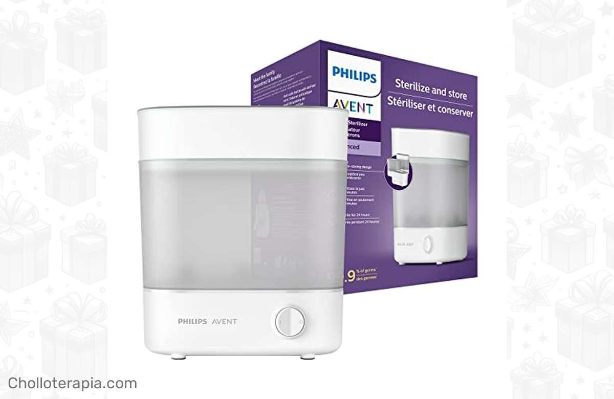 ¡Biberones libres de gérmenes en segundos con el esterilizador Philips Avent!