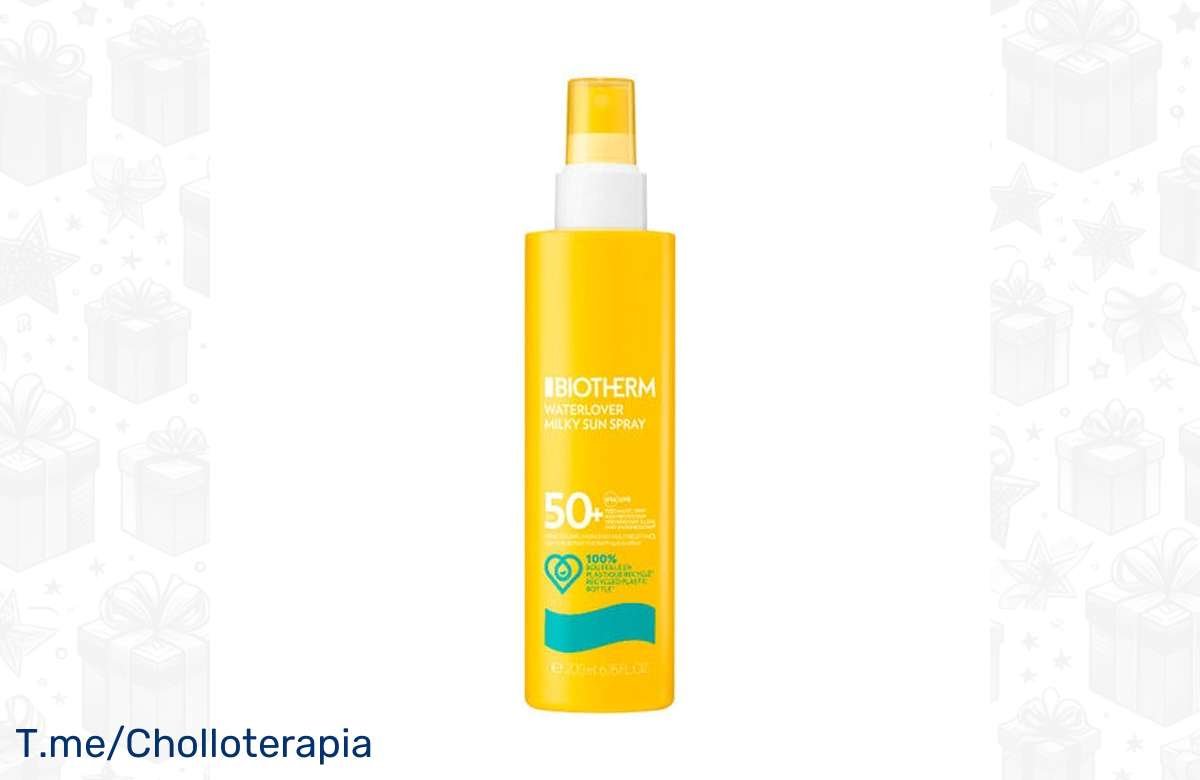¡Broncea sin quemarte! Descuento exclusivo en leche solar Biotherm Waterlover Milky Sun Spray SPF 50. ¡Aprovecha ya!