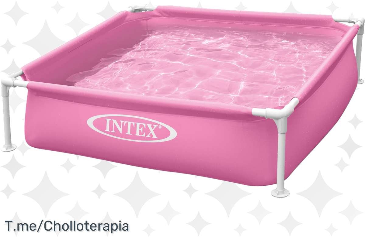 ¡Chollazo! Piscina desmontable rosa INTEX: ¡Refresca tu verano!