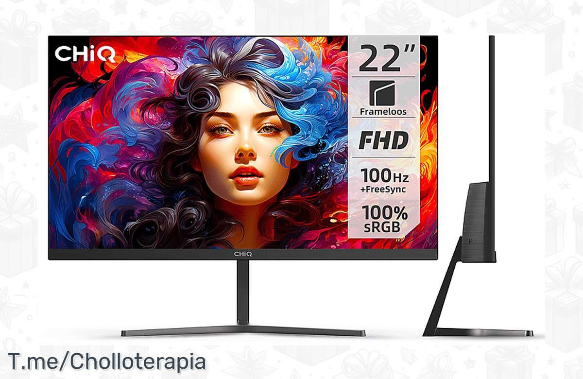 ¡Chollo total! Monitor CHIQ de 22 Full-HD, 100 Hz a precio increíble. ¡Aprovecha ya!