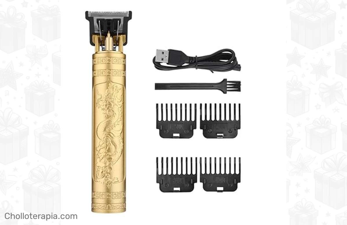 ¡Consigue el look vintage perfecto con la Cortadora de Pelo eléctrica T9 para Hombre!