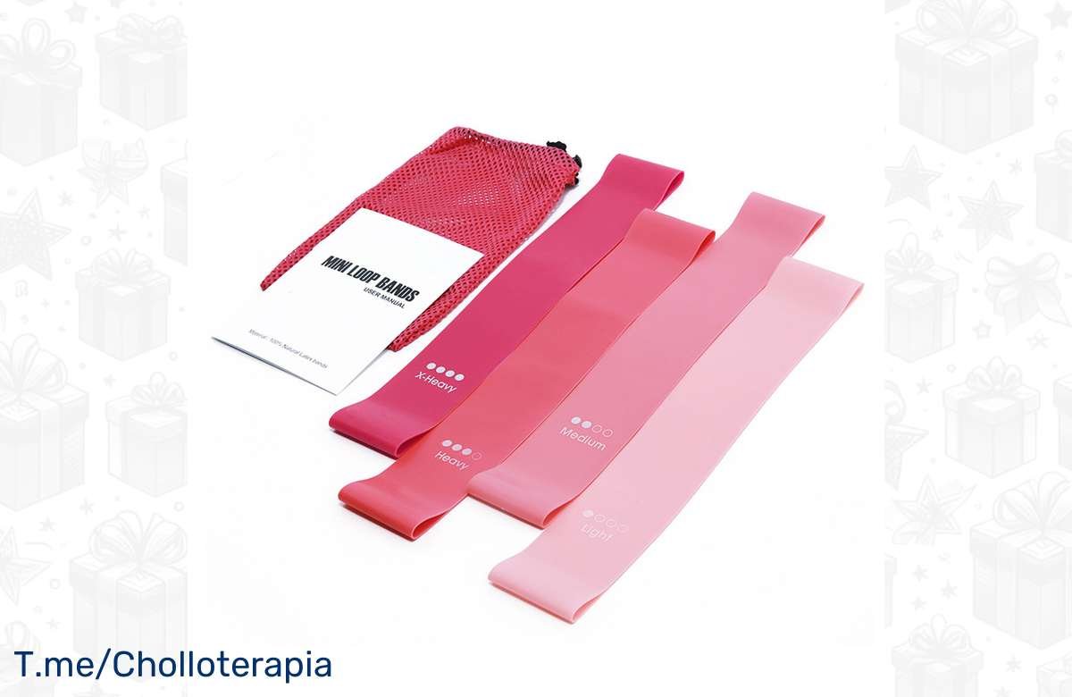 ¡Consigue tu set de bandas elásticas para entrenar en casa al mejor precio! ¡No te lo pierdas!