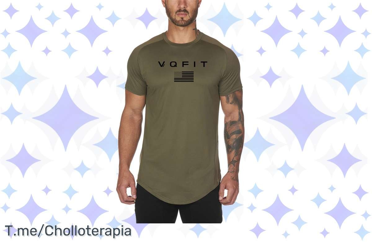 ¡Consigue un look deportivo imbatible con esta camiseta de secado rápido para hombre!