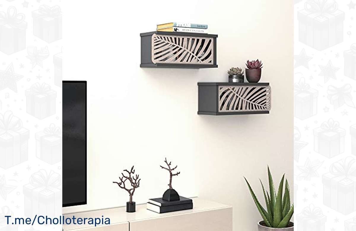 ¡Consigue ya el set de 2 estantes de pared con compartimentos y organiza tu espacio de forma increíble! ¡Aprovecha esta oferta imperdible!