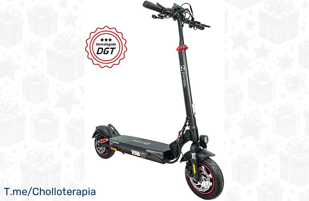 ¡Corre que vuelan! Patinete eléctrico ZWHEEL SE homologado, potencia bestial de 1200 W. ¡No te quedes sin el tuyo!
