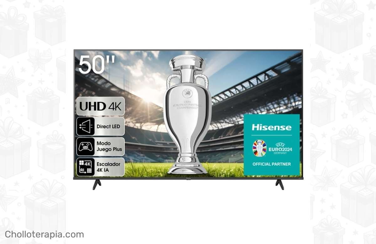 ¡Corre que vuelan! TV LED 50 Hisense 4K UHD con 50% de descuento