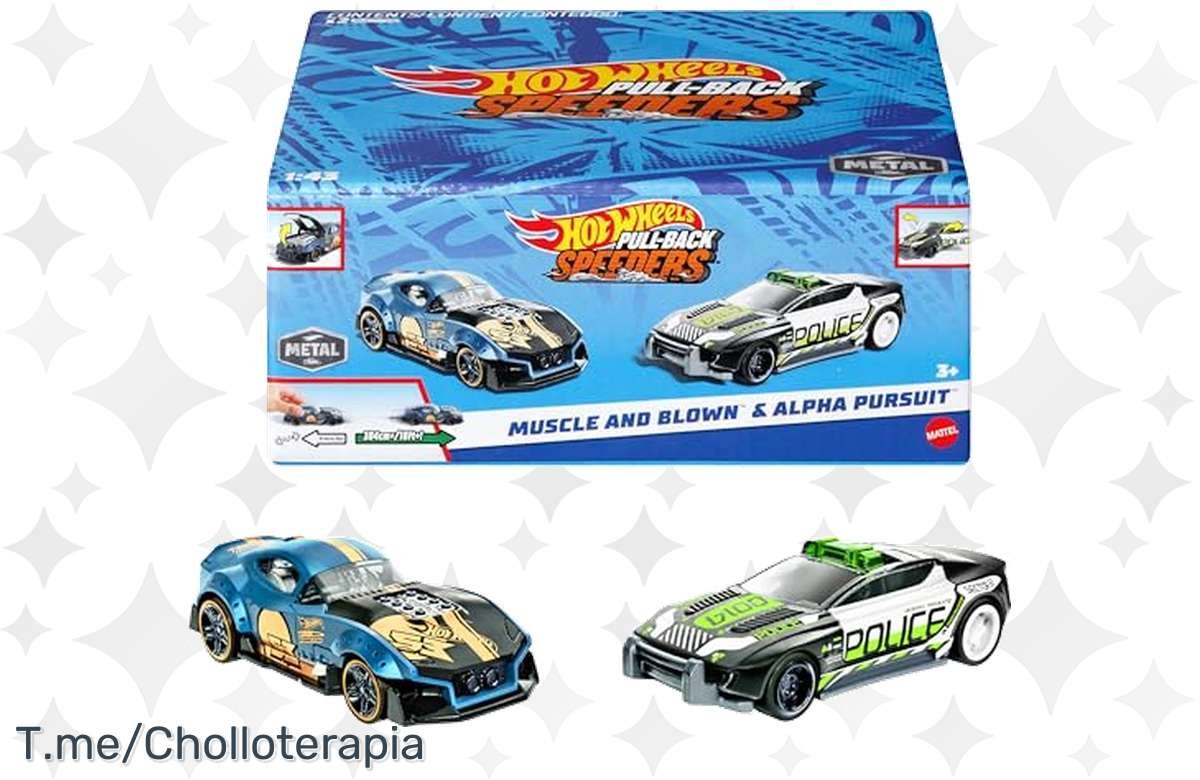 ¡Corre y llévate dos coches de juguete con puertas, capós y maleteros que se abren a precio de ganga!