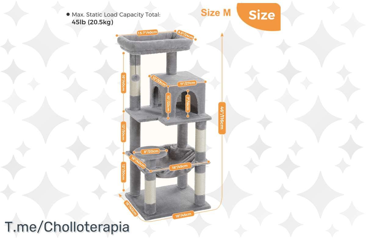 ¡Dale a tu gato la diversión que se merece con este árbol de lujo!