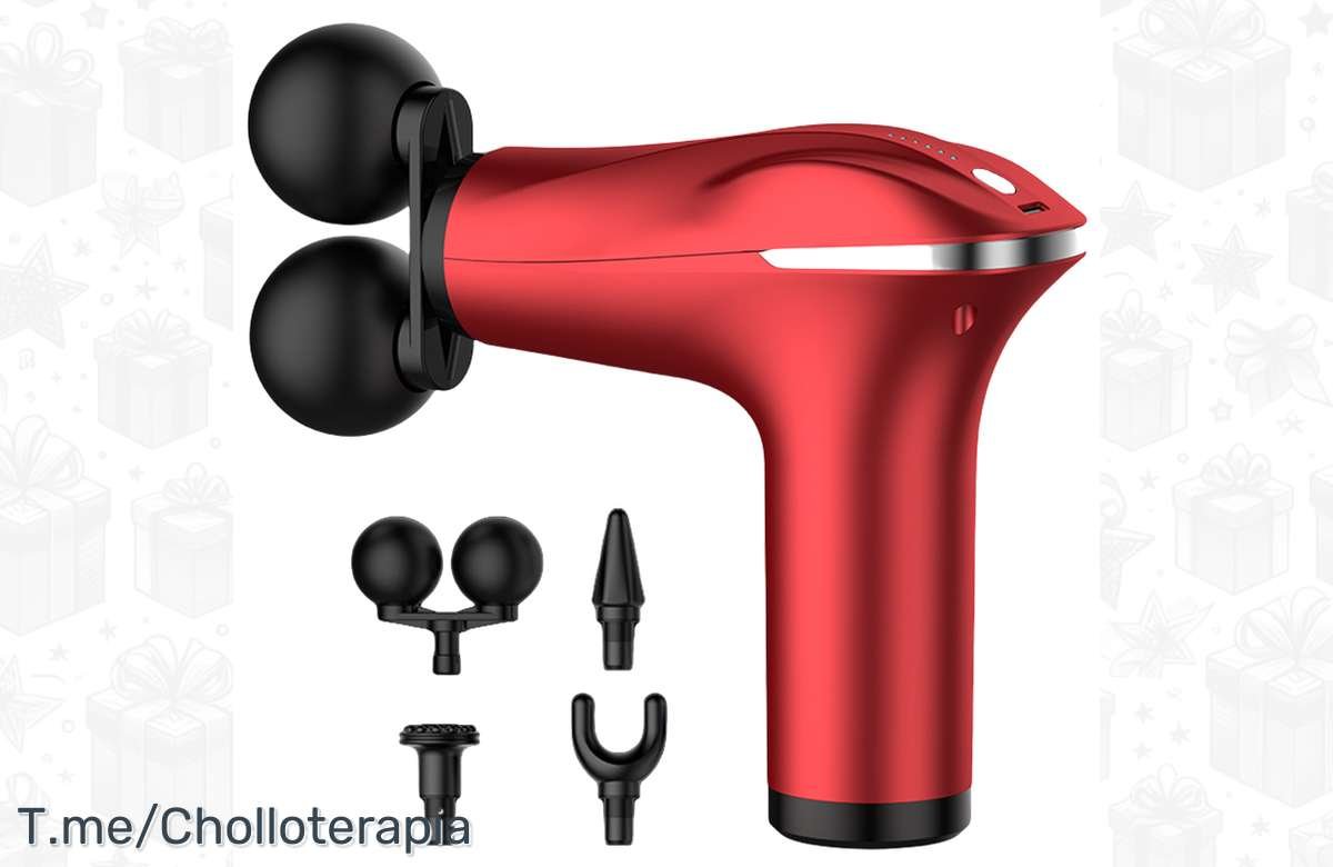 ¡Dale a tus músculos el alivio que necesitan con la Pistola de Masaje Muscular MUKASI en oferta!