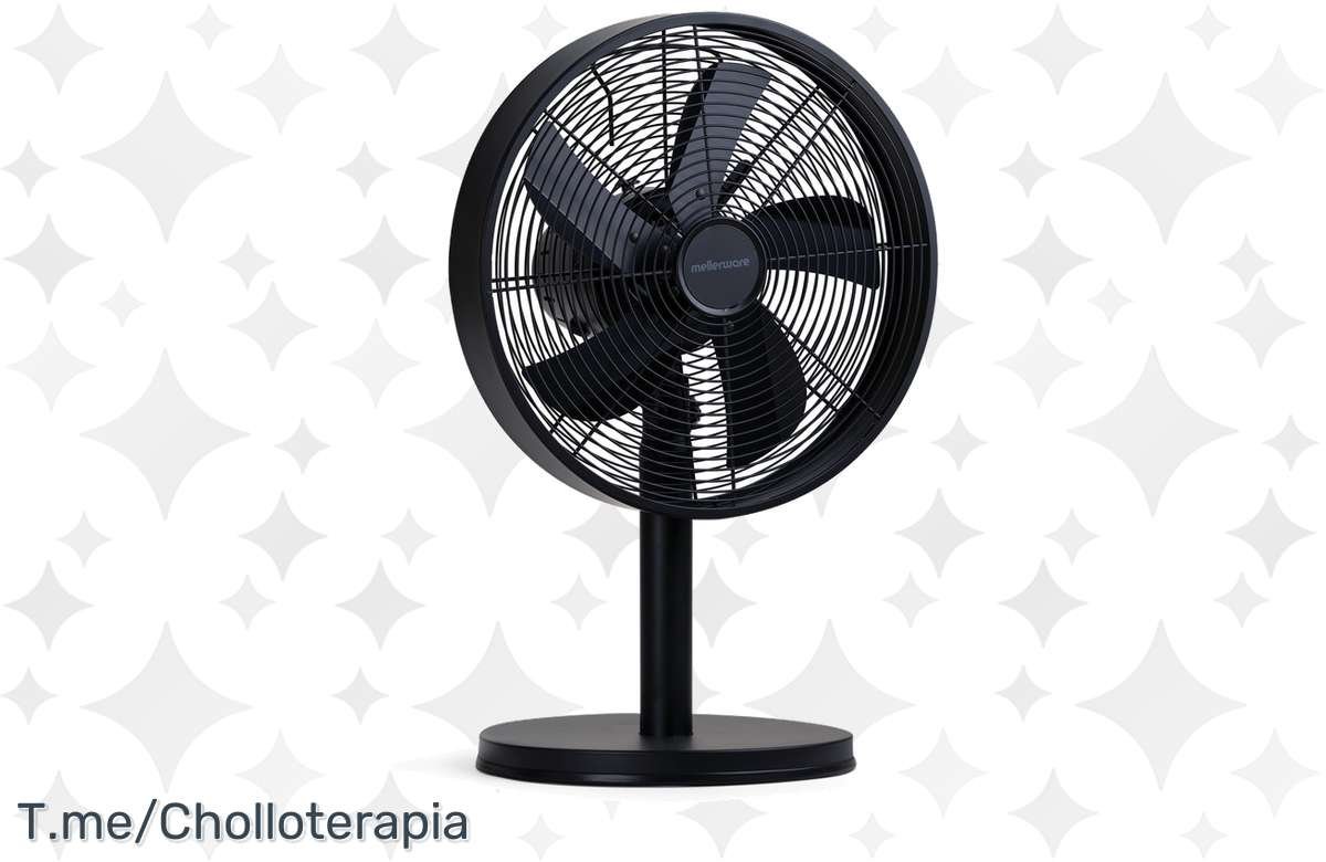 ¡Dale un giro de estilo a tu espacio! Ventilador de Sobremesa Air Power 35 – 3 Velocidades – 5 aspas metálicas – ¡No te lo pierdas!