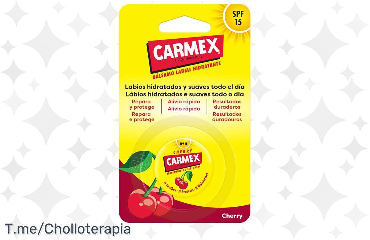 ¡Dale un mimo a tus labios con el Bálsamo Labial Carmex de Cereza!