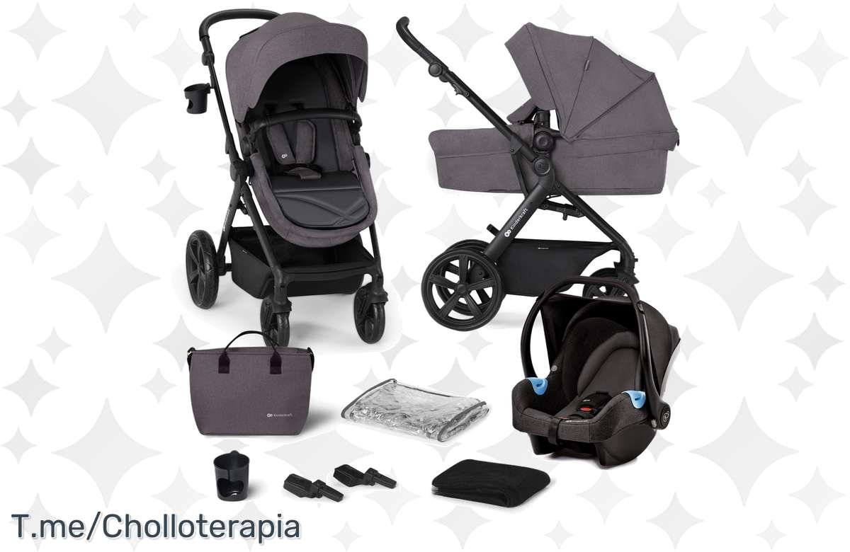 ¡Descuento exclusivo! Kinderkraft A-TOUR Carrito Bebé 3 en 1. ¡Ahorra y garantiza la seguridad de tu pequeño!