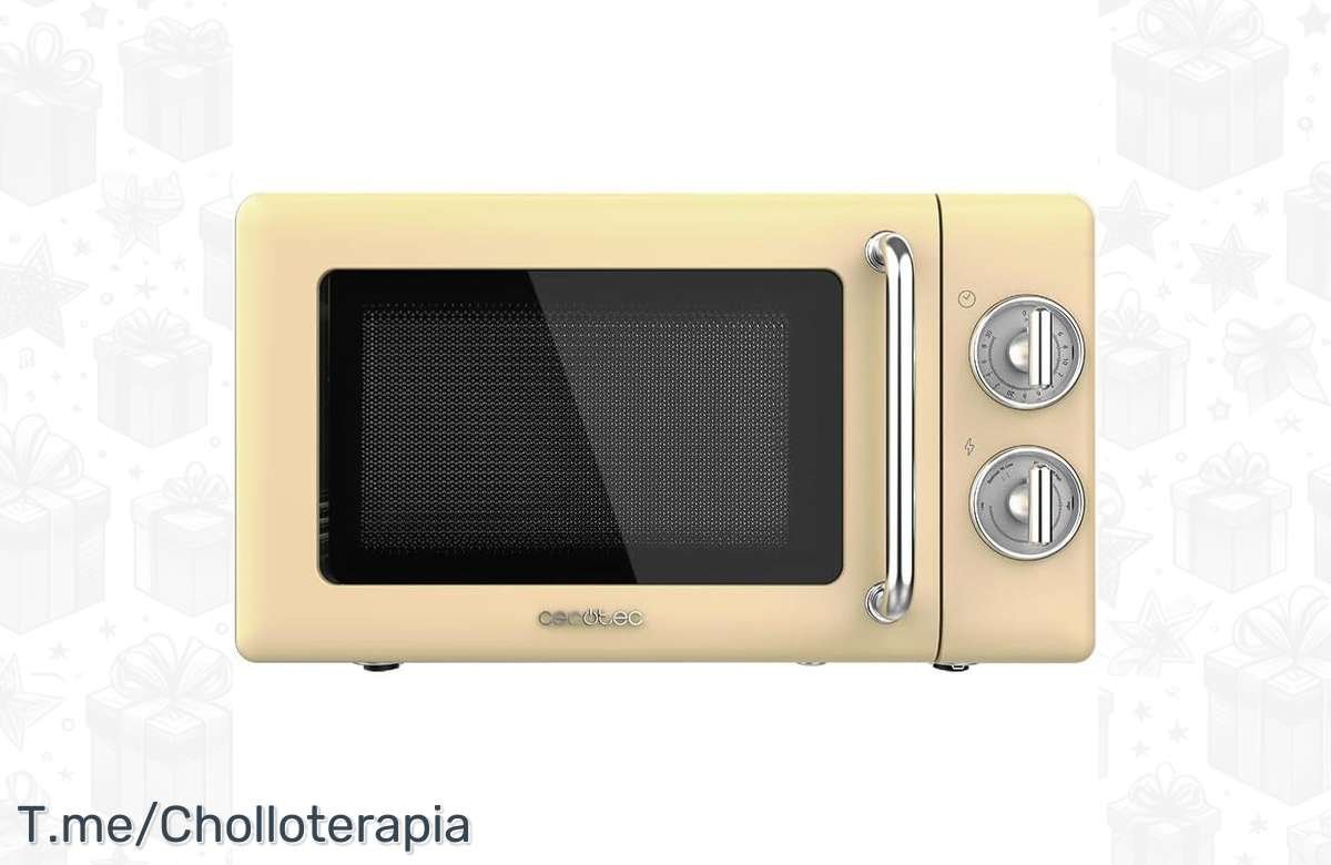 ¡Descuento exclusivo! Microondas Retro Yellow Cecotec ¡No te quedes sin él!