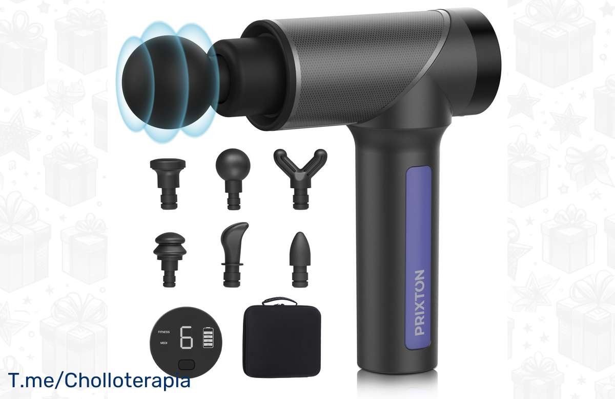 ¡Despierta tus músculos con la Pistola de Masaje Gun Fit de PRIXTON! ¡Solo por tiempo limitado!