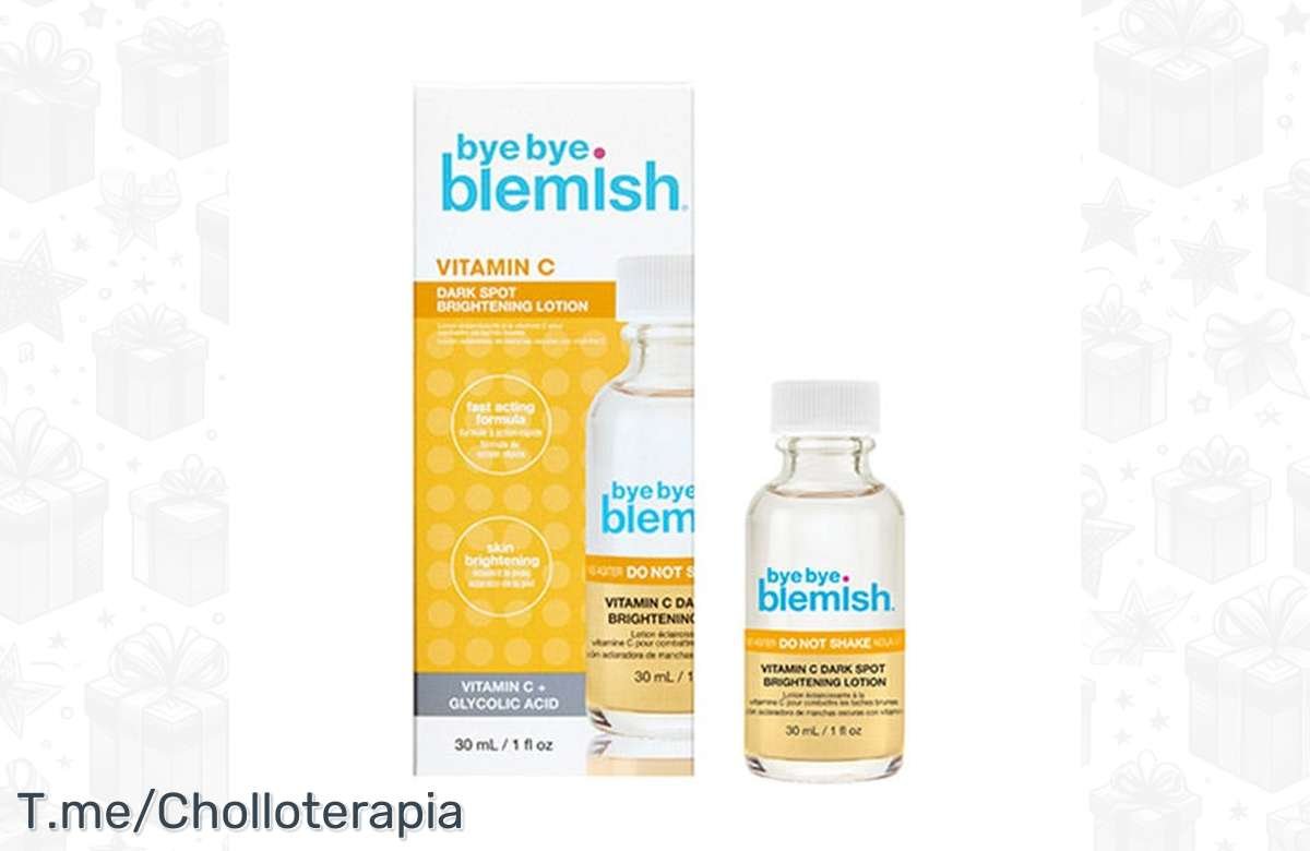 ¡Dile adiós a las manchas con la Loción Bye bye blemish!