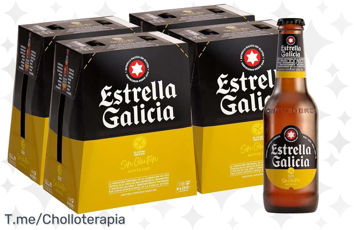 ¡Disfruta de la cerveza definitiva sin gluten de Estrella Galicia a un precio increíble!
