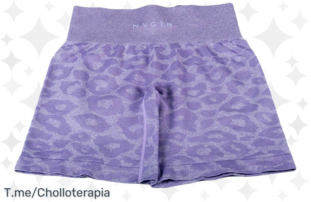¡Domina el gimnasio con estos shorts de cintura levantadora y estampado leopard!