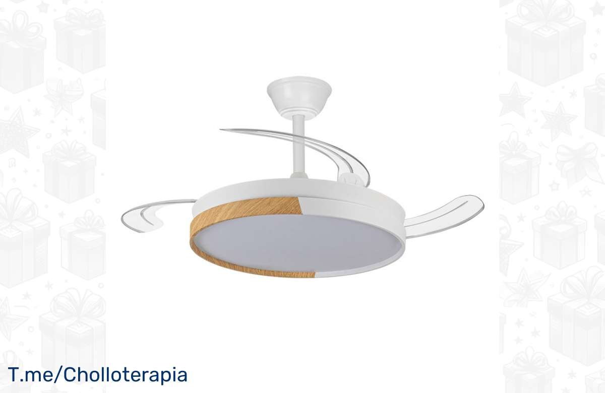 ¡Frescor único en tu hogar con el ventilador de techo Wonderlamp con luz LED! ¡No te quedes sin el tuyo!
