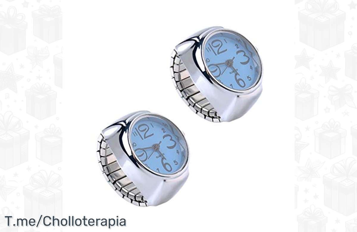 ¡Gangazo increíble! Hemobllo Quartz Finger Ring Watch ¡Aprovecha ya!