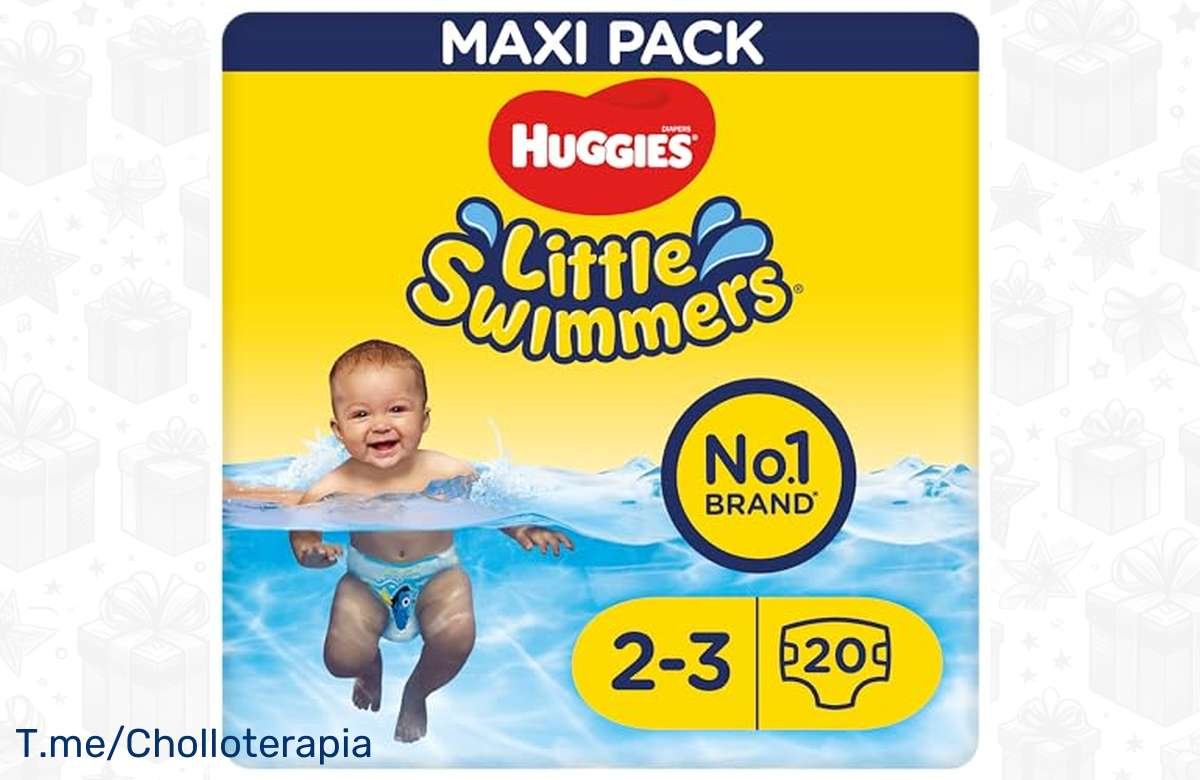 ¡HUGGIES Little Swimmers para tu bebé! ¡Protección total en el agua!