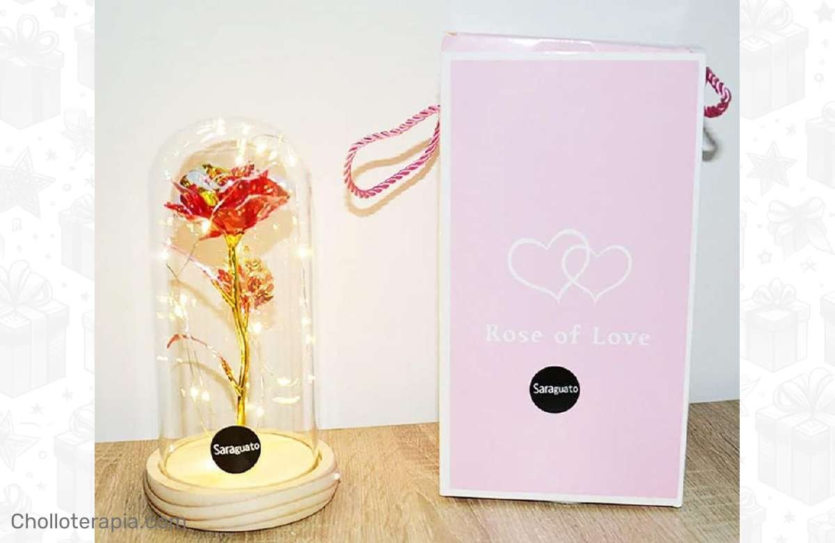 ¡Ilumina tu vida con estilo! Lámpara de rosas artificiales LED. ¡Un regalo irresistible para ella!