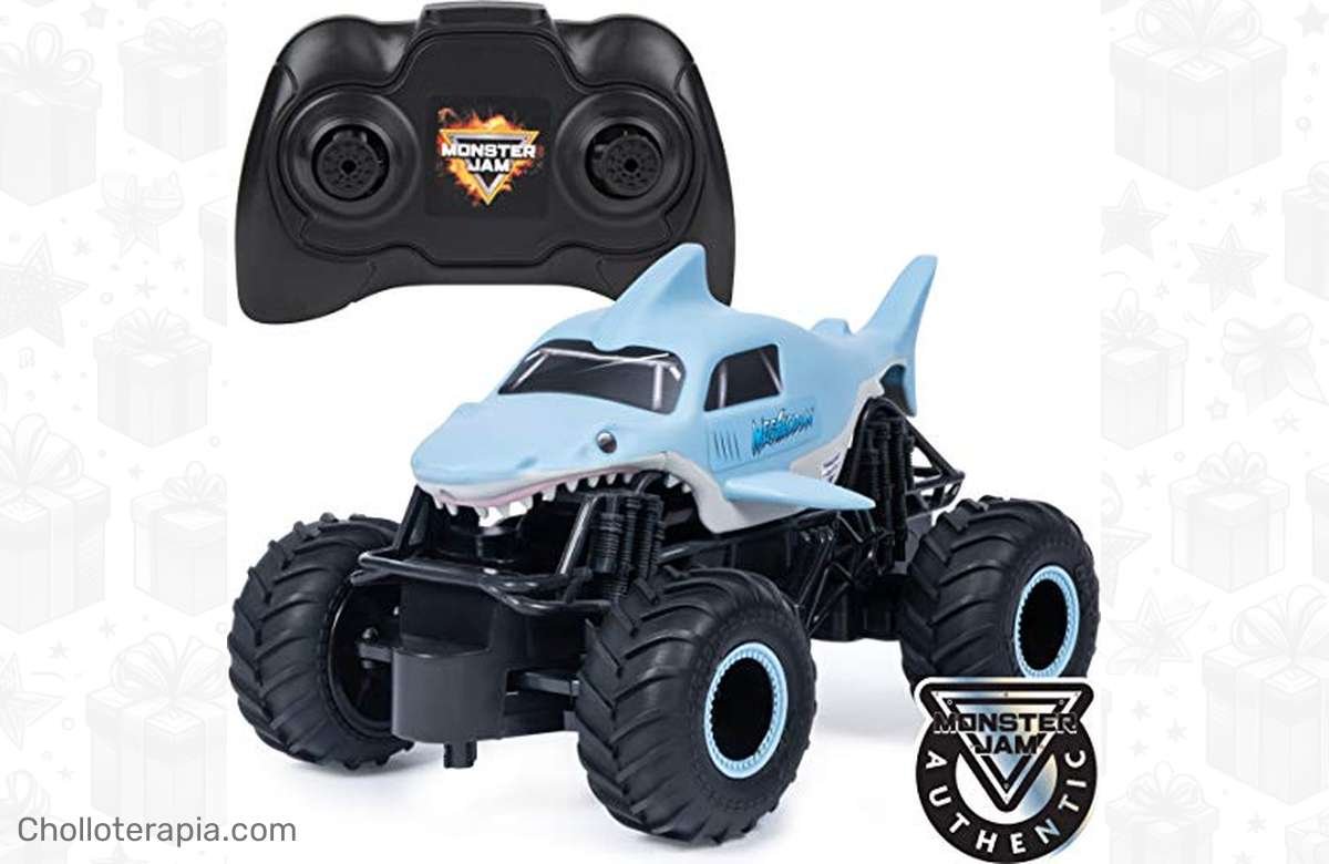 ¡Increíble descuento! Coche Megalodón Monster Jam a escala 1:24, con hasta 76m de alcance. ¡No te lo pierdas!