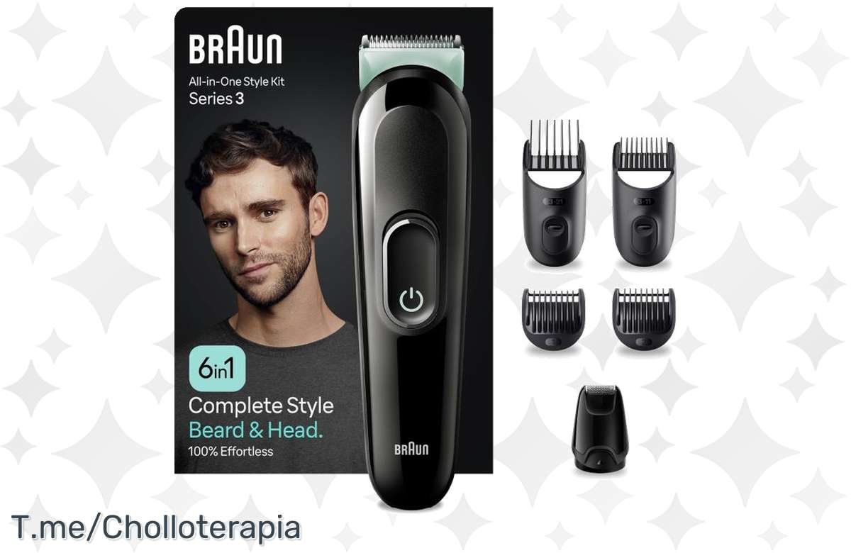 ¡Increíble oferta! Braun Series 3 MGK3411: 6 funciones en 1 para tu afeitado diario ¡No te quedes sin la tuya!