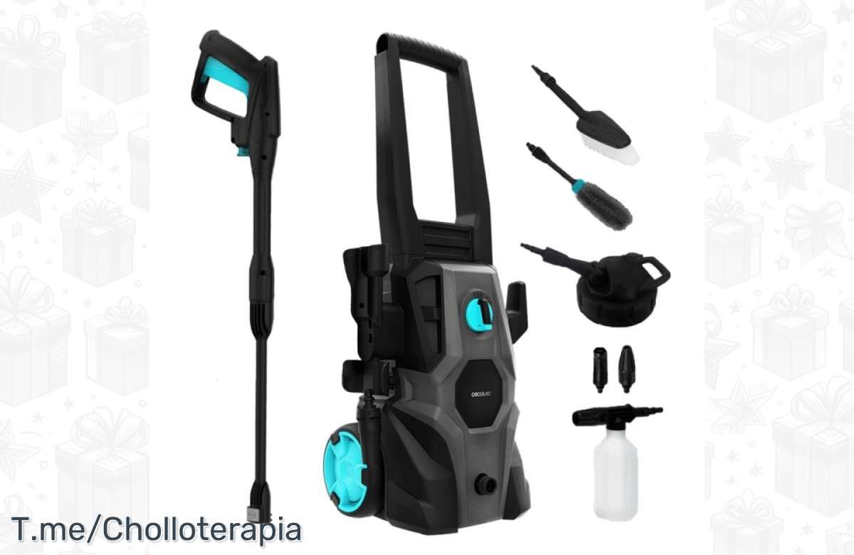 ¡Limpia como un pro con la Hidrolimpiadora CECOTEC HydroBoost 1600 Car&Garden! ¡No te quedes sin la tuya!
