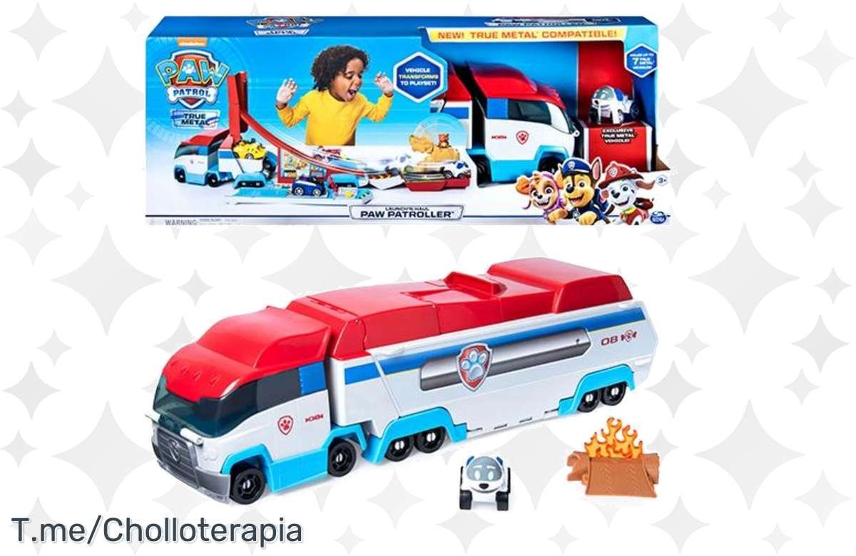 ¡Lleva a la Patrulla Canina en este lanzador de juguete de Spin Master!