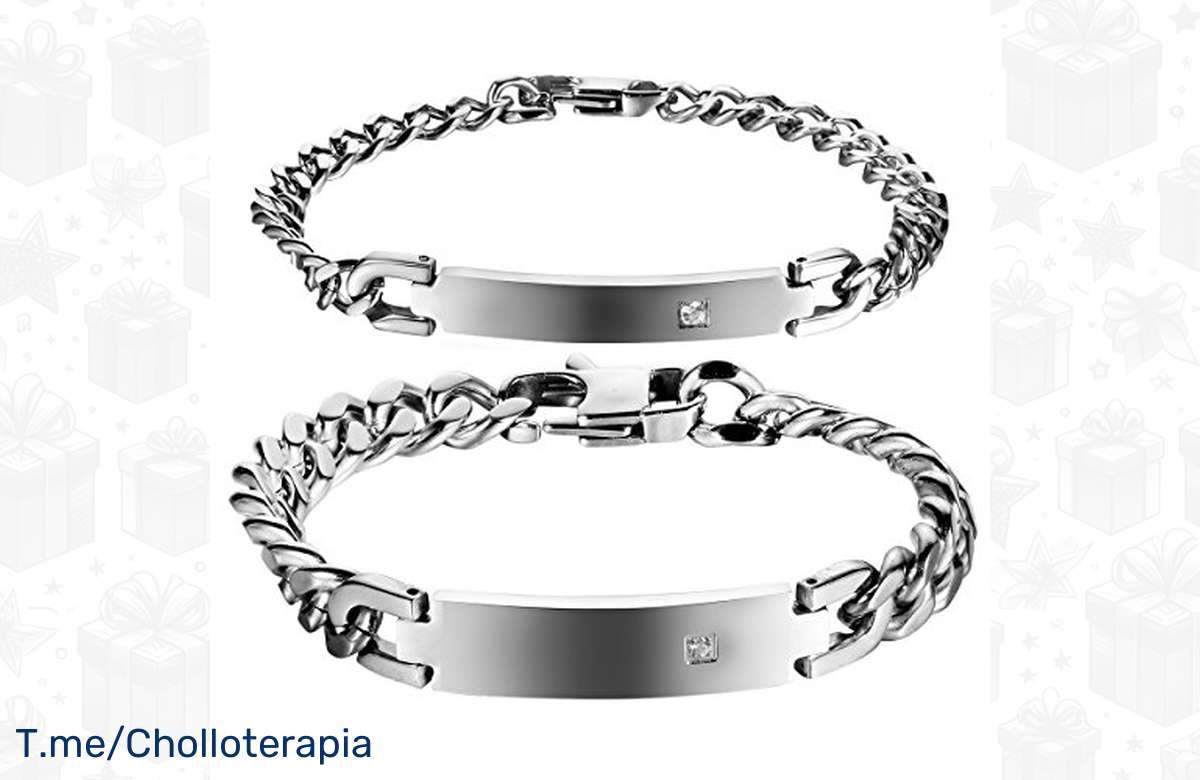 ¡Luce estilo con este Pack de 2 pulseras de acero inoxidable de Oidea! ¡No te quedes sin ellas!