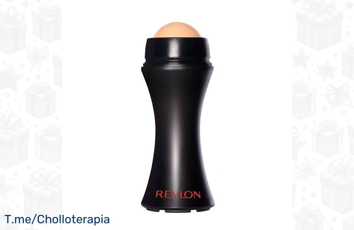¡No dejes escapar el descuento salvaje en el rodillo facial absorbente Revlon Oil Absorbing Volcanic Roller y despídete del brillo!