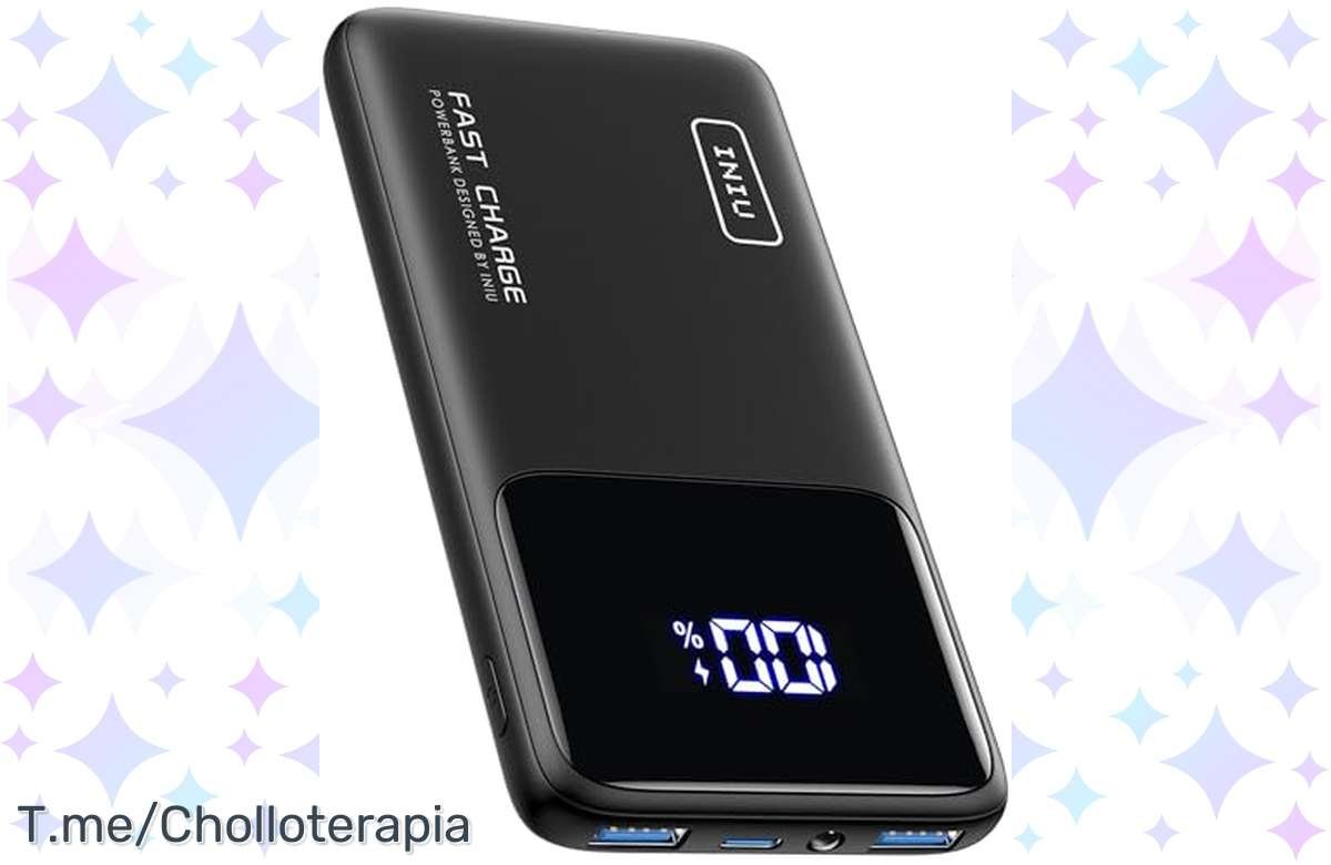 ¡No dejes pasar el 45% de descuento en esta batería externa! ¡Carga rápida y portabilidad aseguradas!