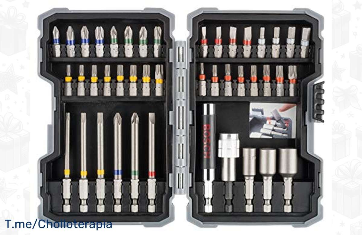 ¡No dejes pasar esta increíble ganga! Kit de 43 Puntas Bosch Profesional y Llaves de Vaso. ¡Consigue calidad premium a precio de regalo! ¡Hazte con él ahora!