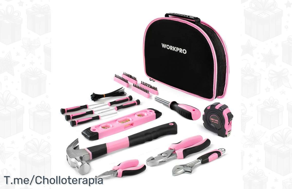 ¡No dejes pasar esta oferta exclusiva! Juego de herramientas WORKPRO con 103 piezas, ¡hazlo tú mismo con estilo!