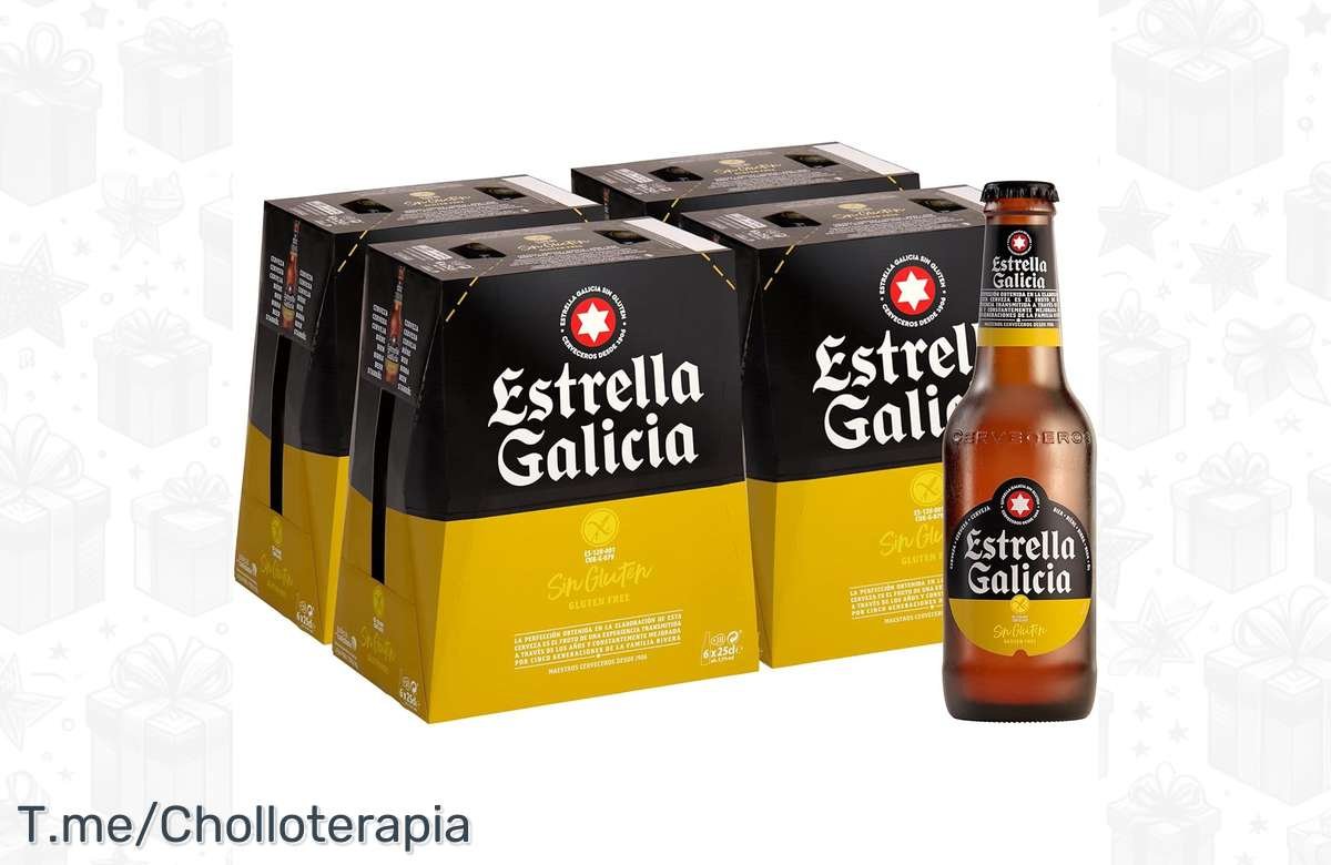 ¡No dejes pasar esta oportunidad! Pack de 24 botellas de Estrella Galicia Sin Gluten a precio de ganga. ¡Aprovecha ahora esta increíble oferta!