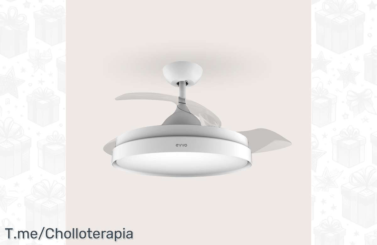 ¡No dejes pasar este descuento del ventilador de techo EVVO Invisible White! ¡Compra ya!