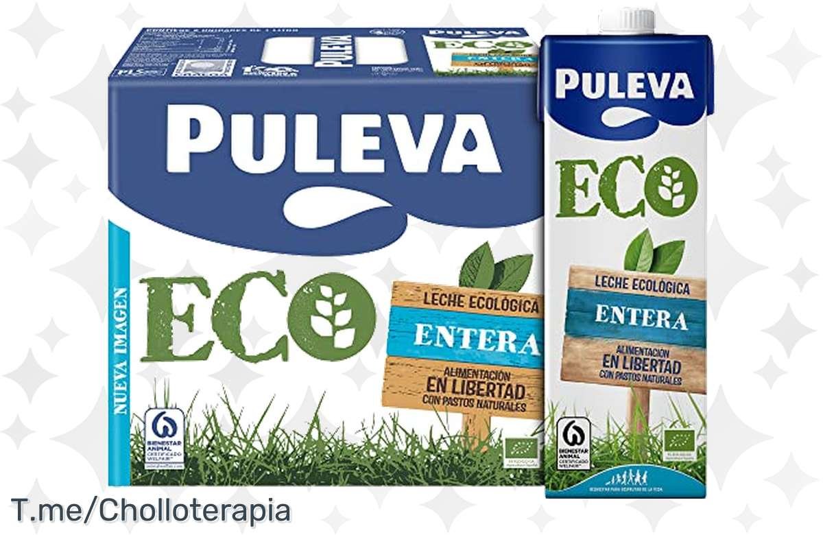 ¡No dejes pasar la ganga de Puleva Leche Ecológica Entera Pack 6 x 1L!