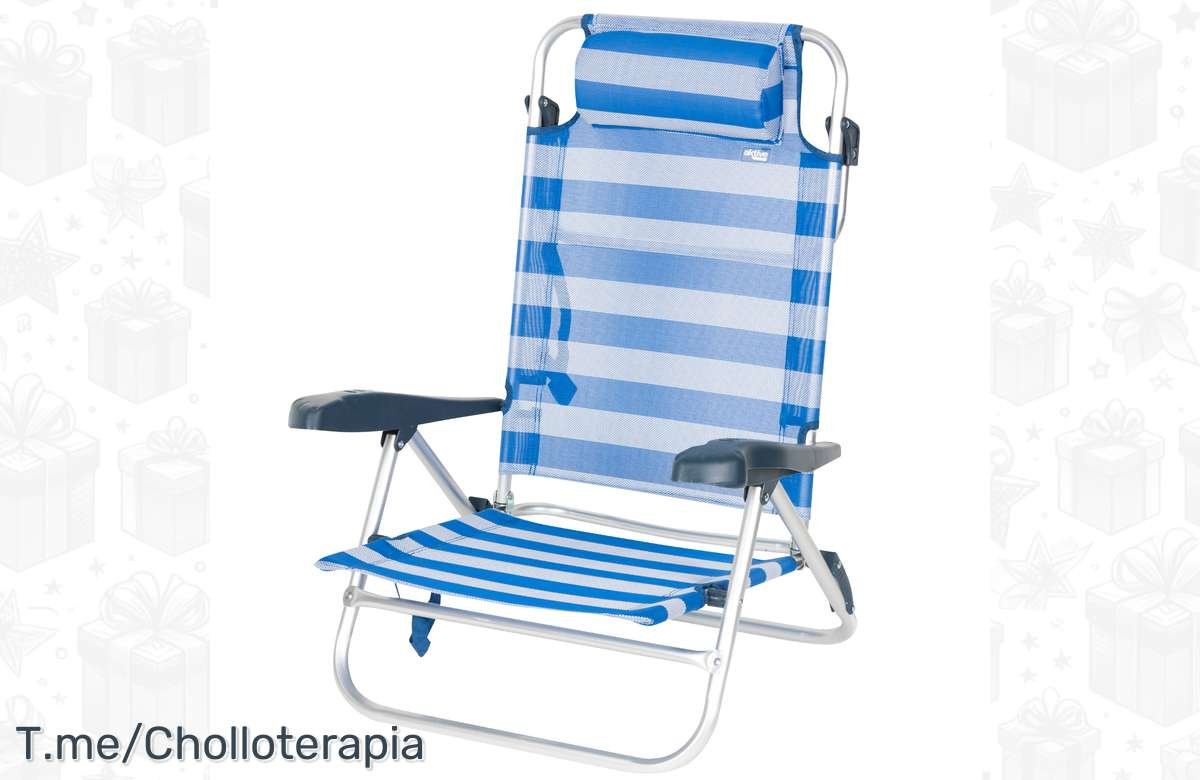 – ¡No dejes pasar la oportunidad de la silla de playa AKTIVE con descuento!