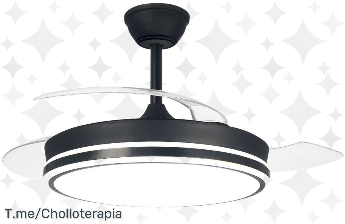 ¡No esperes más! Ventilador Dc Pitijopo Negro con LED: 45W, Dimable, 3 Temperaturas, 4400 Lumenes en Akunadecor. ¡Aprovecha esta oportunidad!