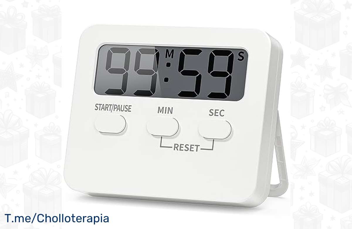 ¡No más comidas quemadas! ¡Consigue tu Timer de Cocina Digital con un 40% de descuento ahora!
