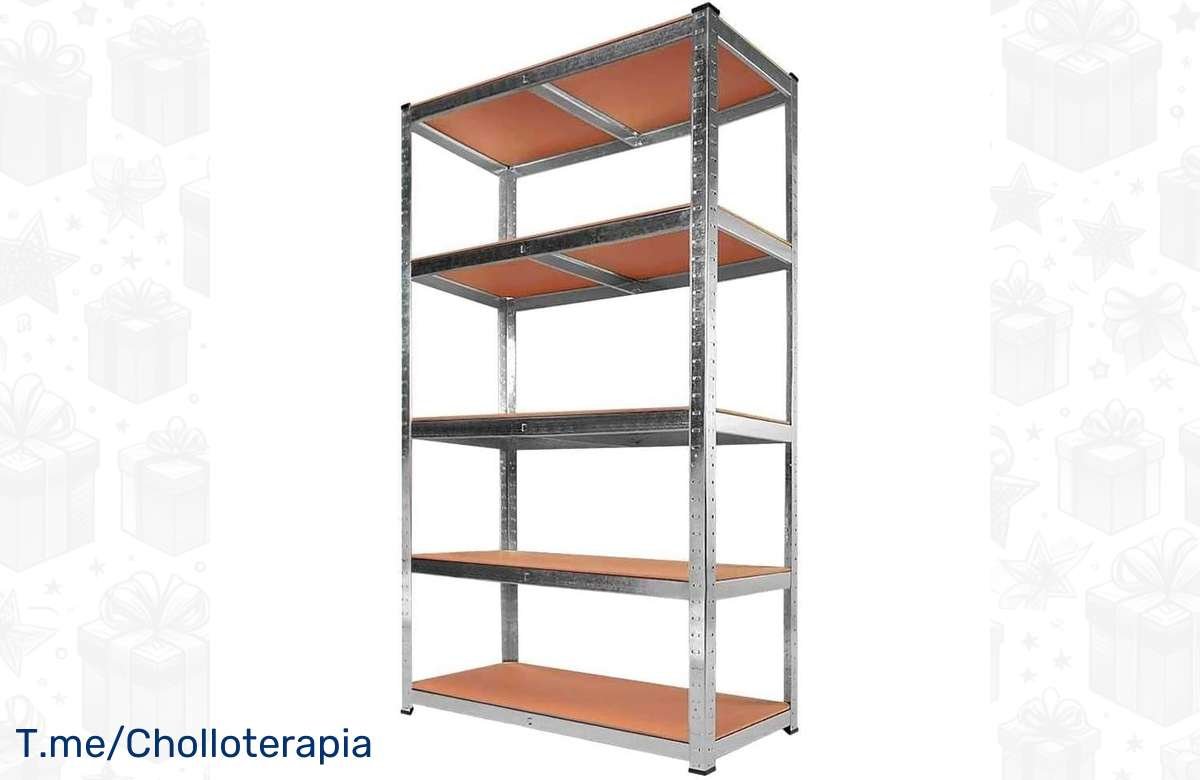 ¡No pierdas esta oportunidad! Estantería metálica de acero galvanizado: ¡Organiza tu trastero con estilo!